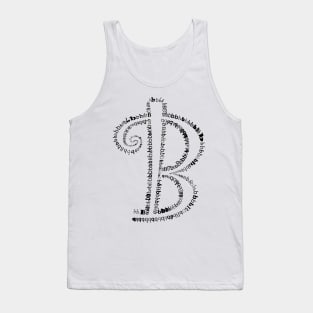 B letter Tank Top